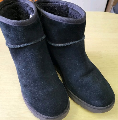 Ugg ladies black leather - ladies, high