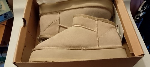 Ladies beige suede ugg boots - ugg,