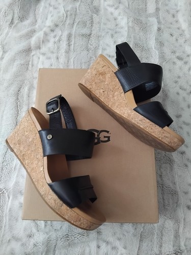 Ladies ugg black leather - ladies,