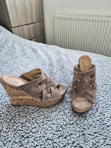 Ugg wedge sandals size tan - sandals,