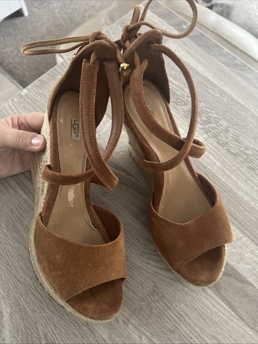 Ugg wedge suede brown - ugg,
