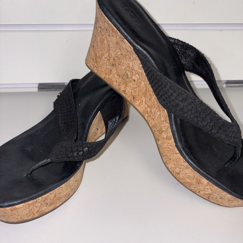 Ugg black wedge - ugg, sandals