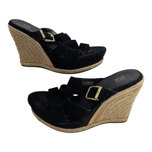 Ugg hedy black suede - hedy, wedge