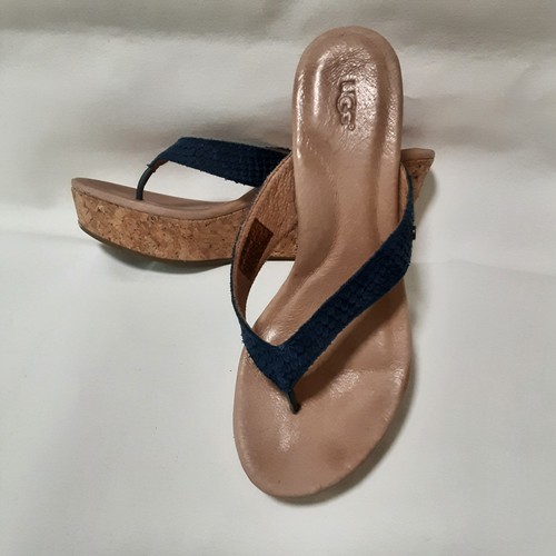 Ugg navy cork wedges size - wedges, 6/39