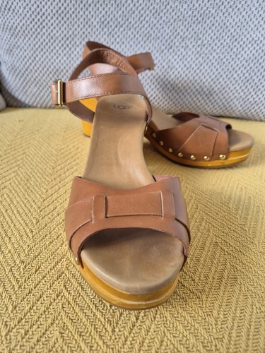 Ugg janie leather platform - leather,