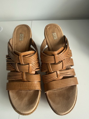 Ugg woven leather wedge - woven,