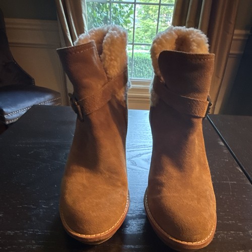 Ugg brown suede shearling cuff - ugg,
