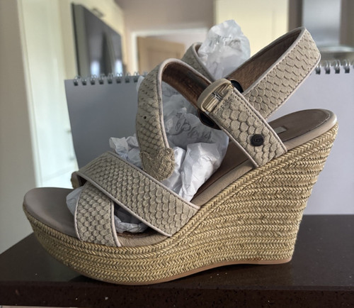 Ugg ankle strap beige - beige, platform