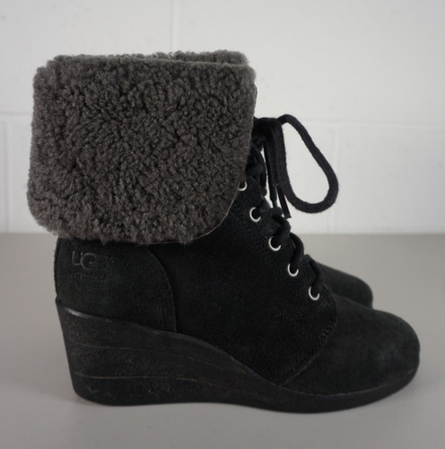 Womens ugg zea black - zea, suede