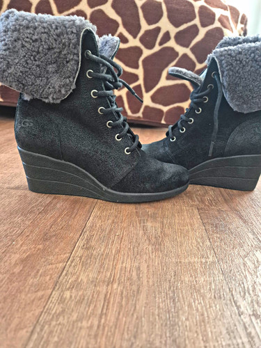 Ugg black suede lace - ugg,
