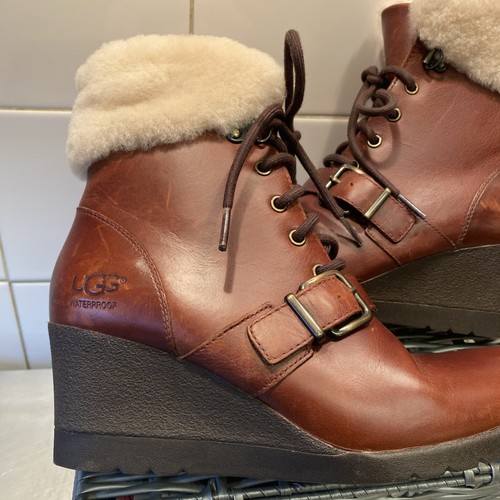 Ugg janney brown stout leather - ugg,