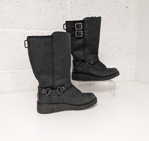 Ugg jasper leather boots black - ugg,