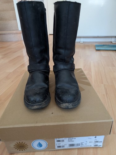 Ugg jasper leather boots - boots, black