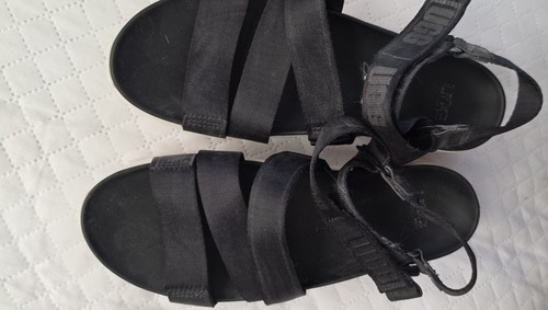 Ugg platform sandals - platform, black